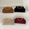 New Vintage Handbag Shell Lock Bags Chic Women's Purse Handmade Lay Bags Stylish Retro Women's Handbags Chain Crossbody Bags