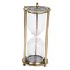 Glass Hourglass Decorative Alloy Glass Sandglass Ornament for Living Room Office Desktop Decor Petit