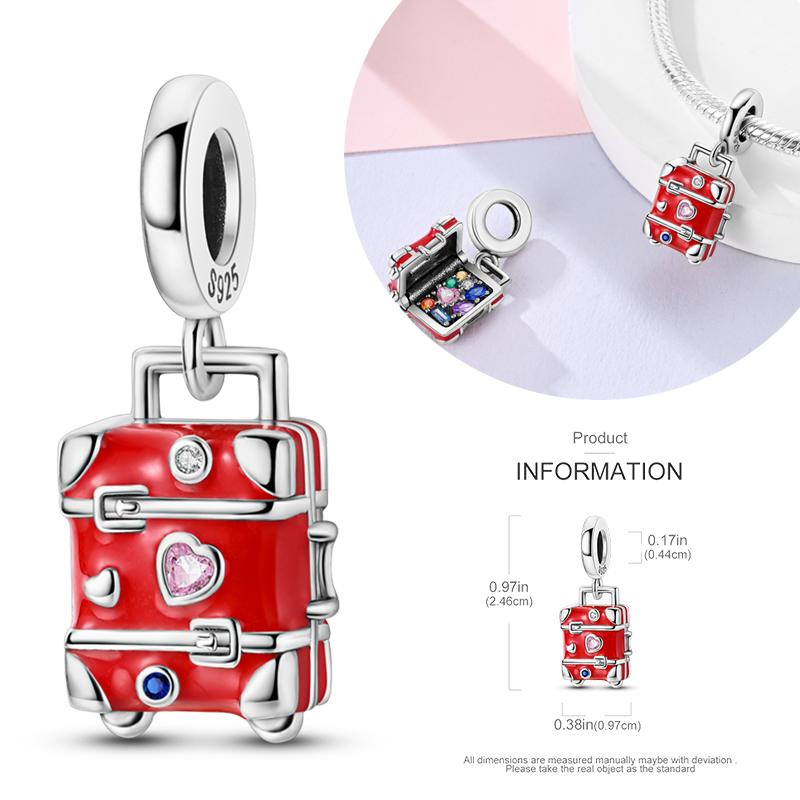 Copper Charms Beads Perfume Animal Butterfly Pendants Fit Original Bracelet Diy Jewelry