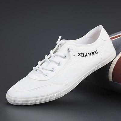 Scarpe da Ginnastica Traspiranti in Tela da Uomo Estate 2025 - Sneakers Bianche Casual Versatili Stile Coreano