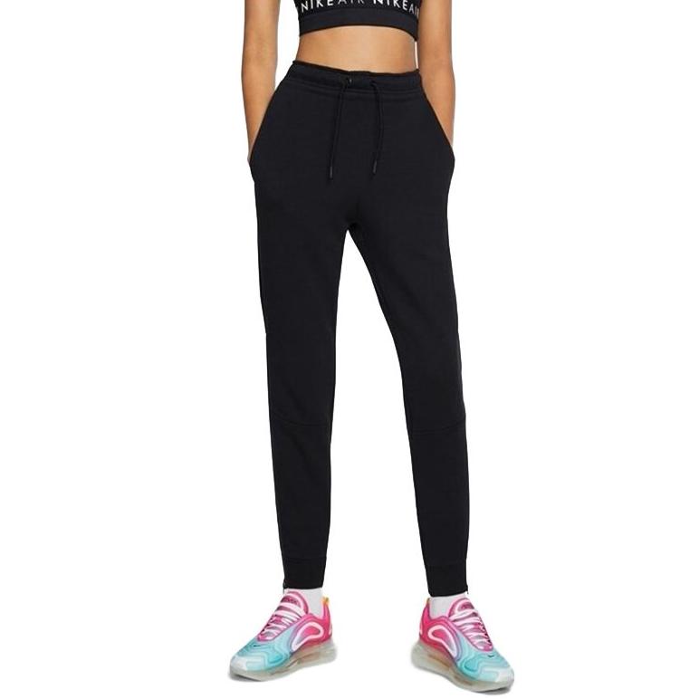 Nike Sportbekleidung Tech Fleece Jogginghose mit seitlichem Reißverschluss Damen Unterteile Schwarz BV7116-010