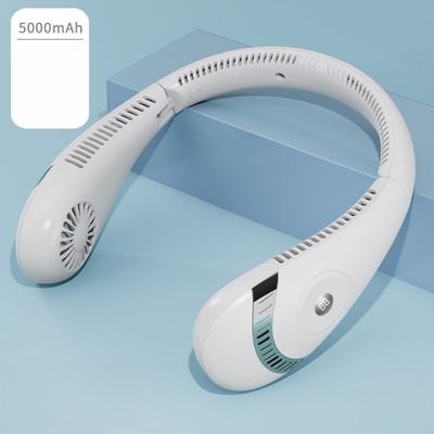 New Neckband Fan Foldable Summer Air Cooling Usb Rechargeable Bladeless Silent Neckband Fan for Sports Running ZH