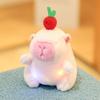 Cartoon 12cm Capybara Lichtmusik Plüschtiere Puppe Kleiner Anhänger Kuschelig Süßes Capybara Plüschtier Puppe Für Jungen Mädchen Geburtstagsgeschenke
