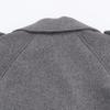 Womens Winter Streetwear Double-Breasted Wool Coat With Belt Loops Longline Trench Style