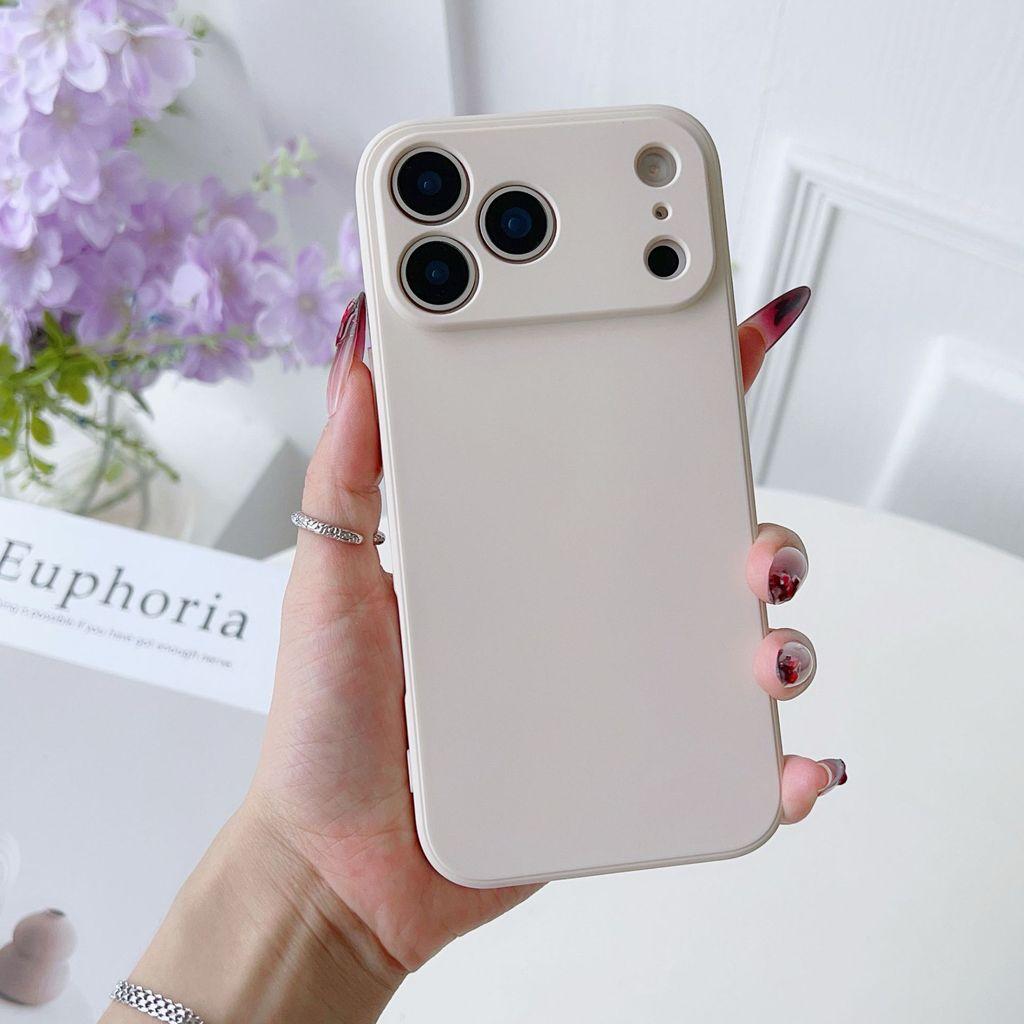 Suitable for iPhone 17 Promax full range Rubik s Cube straight edge liquid silicone phone case, all inclusive, precision hole phone case iPhone Air