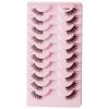 Lashie - Set of 10 Pairs: Volume Criscross Half False Eyelashes
