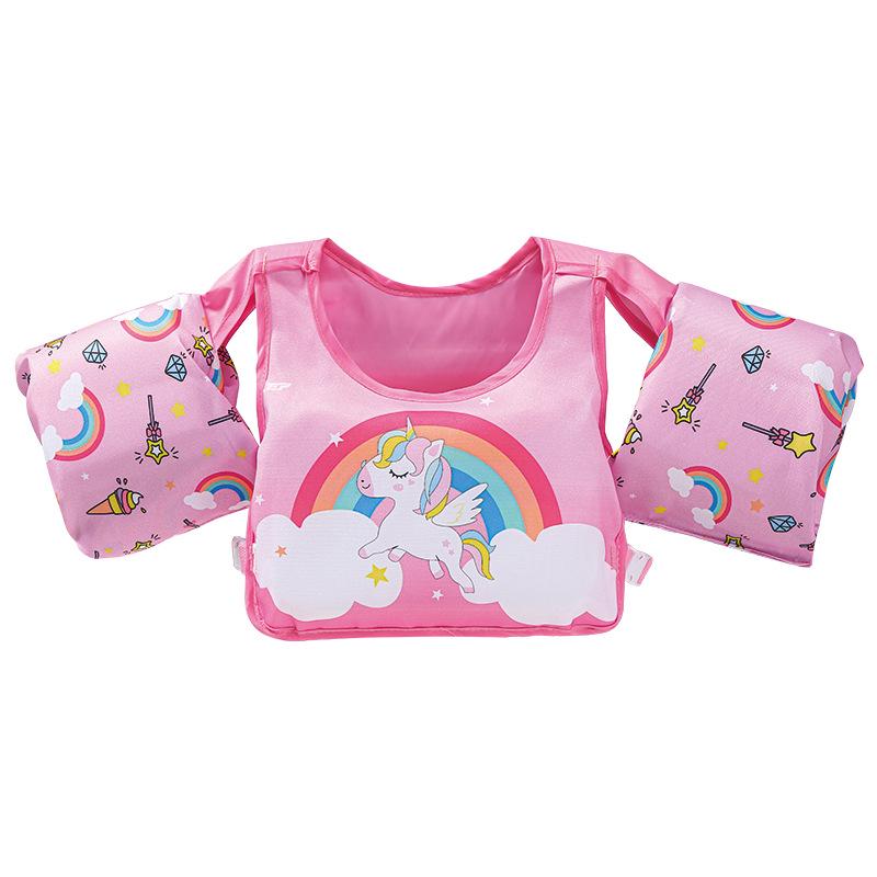 Cartoon Kids' Swimsuit & Water Play Gear: Armbands, Floats, Swim Rings, Life Jackets, Water Sleeves, Buoyancy Vests.