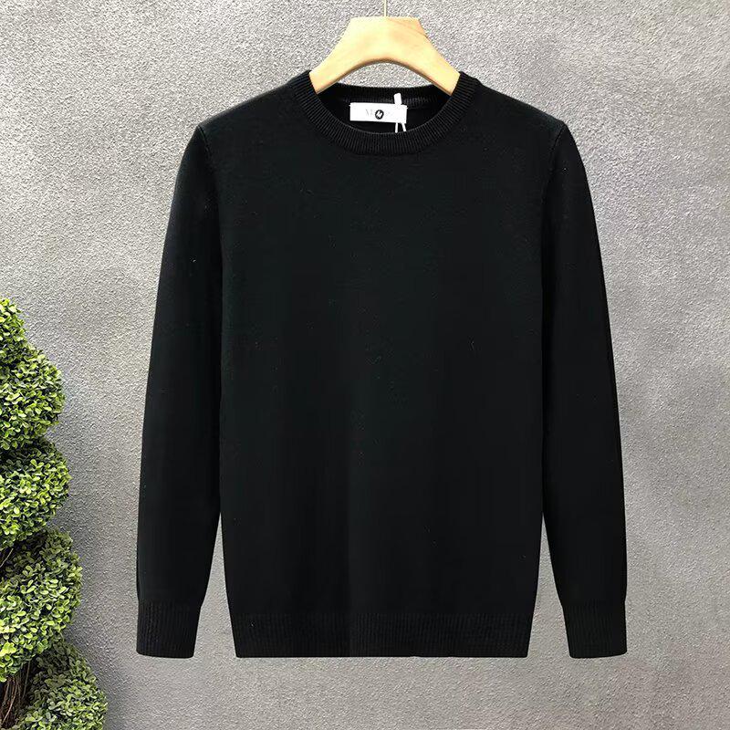 Men's Slim Fit Round Neck Warm Knitwear Pullover for Autumn and Winter