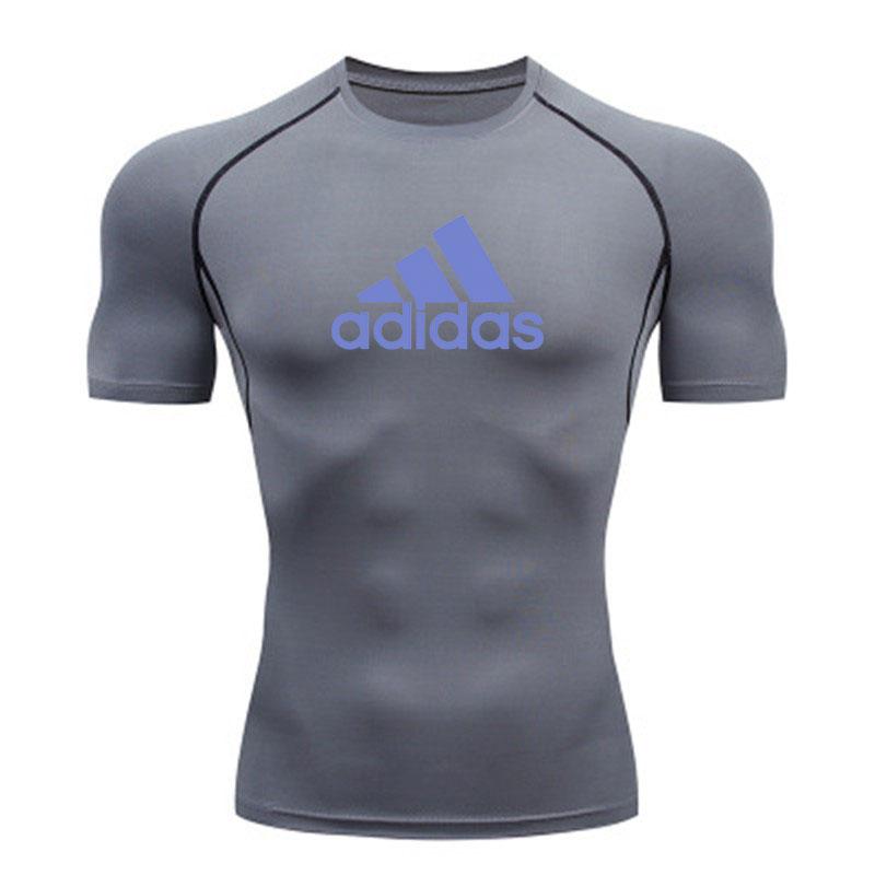 Men's Quick Dry Compression Athletic T-shirt, Breathable Str