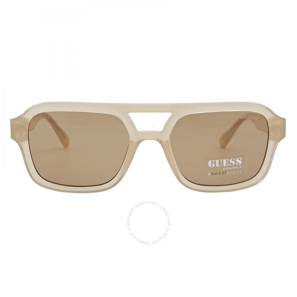 

Guess коричневые квадратные солнцезащитные очки унисекс GU8259 57E 53