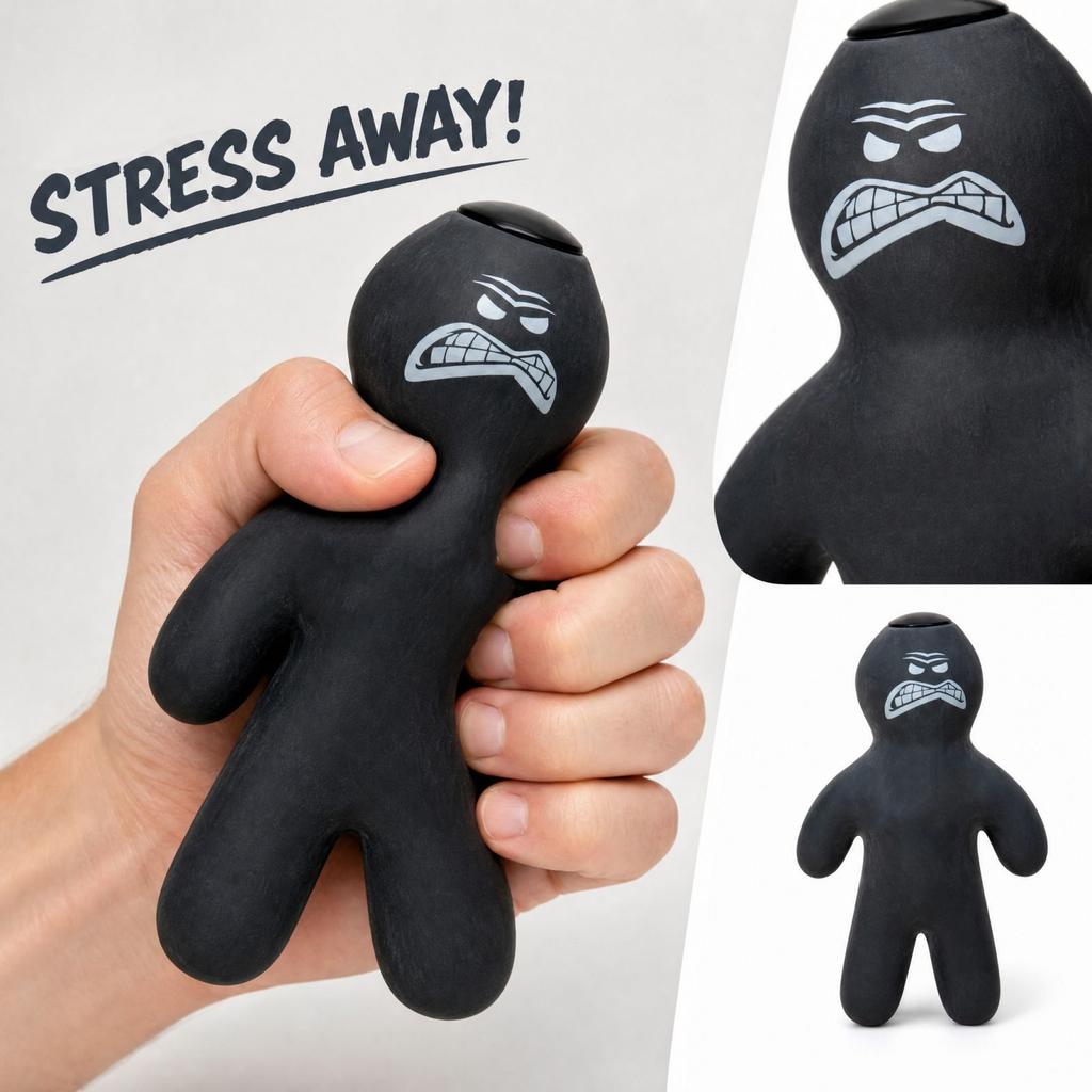 Black Stress Toy for Adults and Kids