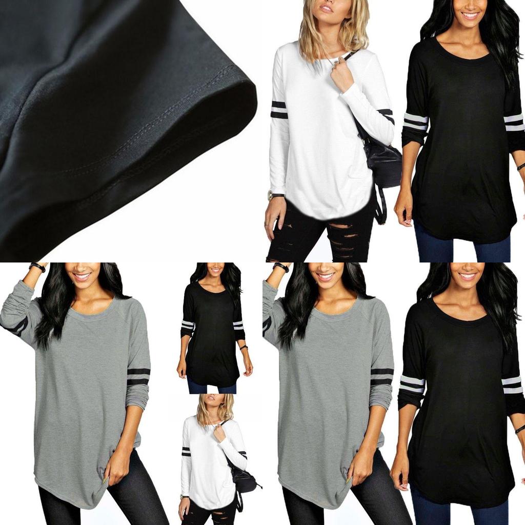 Premium Quality Stripe Trim Baseball Jersey Tops For Women In Versatile Colors