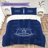 Set Copripiumino Trapuntato con Fantasia Everton FC Federa Decorazione per la Casa Regalo di Compleanno (1 * copripiumino + 2 * federe senza imbottitura)40