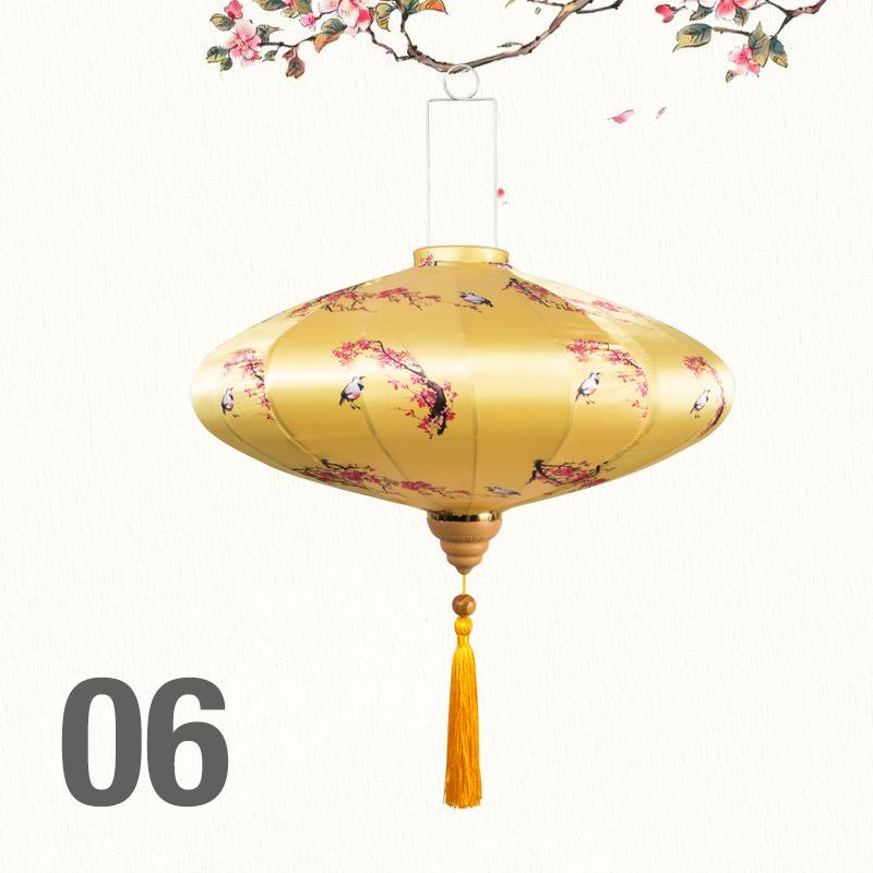 12/14 Inch Chinese Style Satin Silk Lantern Corridor Restaurant Tea Room Decor Palace Lamp Mid-Autumn Spring Festival Decor