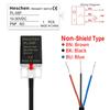 Heschen Square Inductive Proximity Sensor Switch, Non-Shield Type, PL-05P, Detector Distance 5mm, 10-30VDC 200mA, PNP Normally Open(NO), 3 Wire