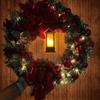 40cm Artifical Christmas Wreath Handmade No Fading Decorative Garland For Indoor Outdoor Front Doors