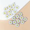 10 Alloy Daisy Flower Jewelry Pieces Suitable for Making DIY Earrings, Bracelets, Anklets, Necklaces, Bag Accessories, Pendants,