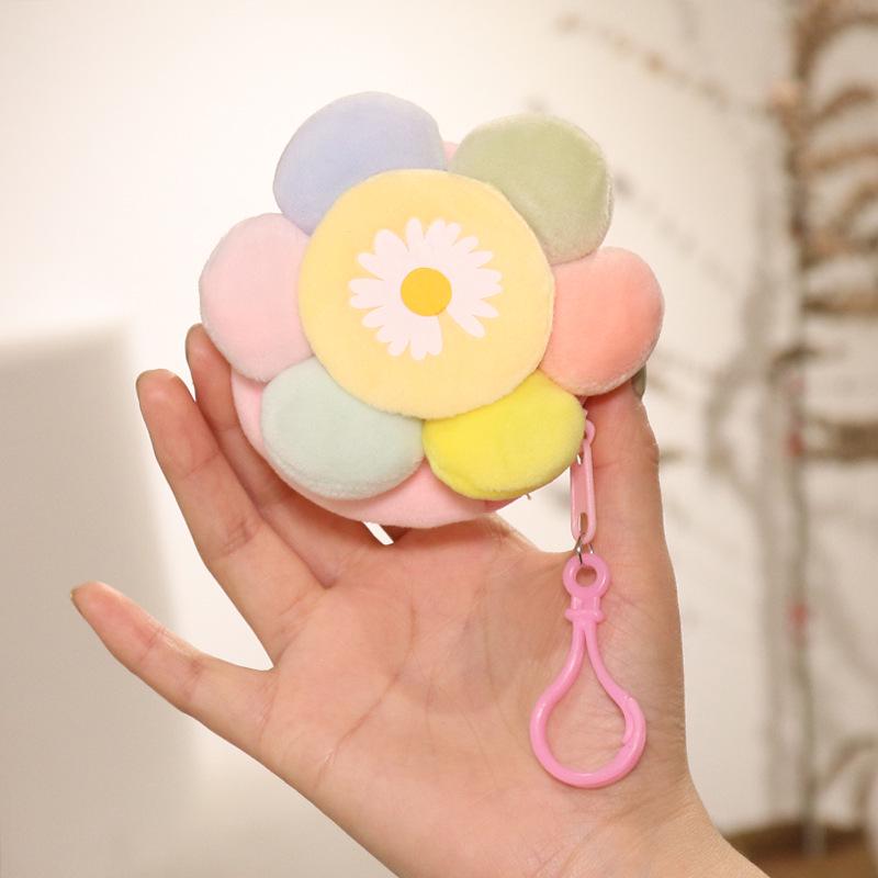 Colorful Daisy Coin and Earphone Pouch Keyholder Gift
