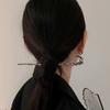 Chinese Style Black Moon Tassel Hair Stick for Women Elegant Metal Hanfu Chopstick Hair Sticks Hair Accessories Ornaments