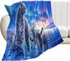 3D Tiger Decke Super Weich für Frühling Herbst Modern Line Art Wildtiere Muster Decke Überwurf für Bett Couch Sofa King Size