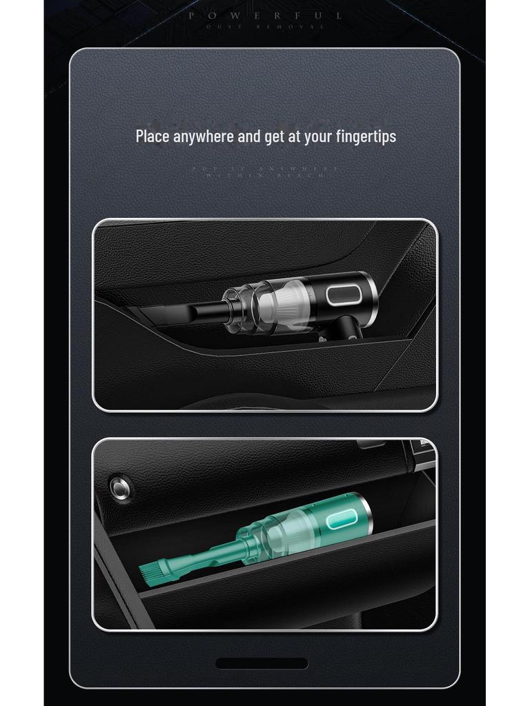 Compact Dual-Use Handheld Vacuum Cleaner for Home and Car