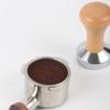 51/53/58mm Espresso Tampers Powder Machine Wooden Handle Coffee Powder Dispenser Filler Base Press Mat Barista Tools Accessories