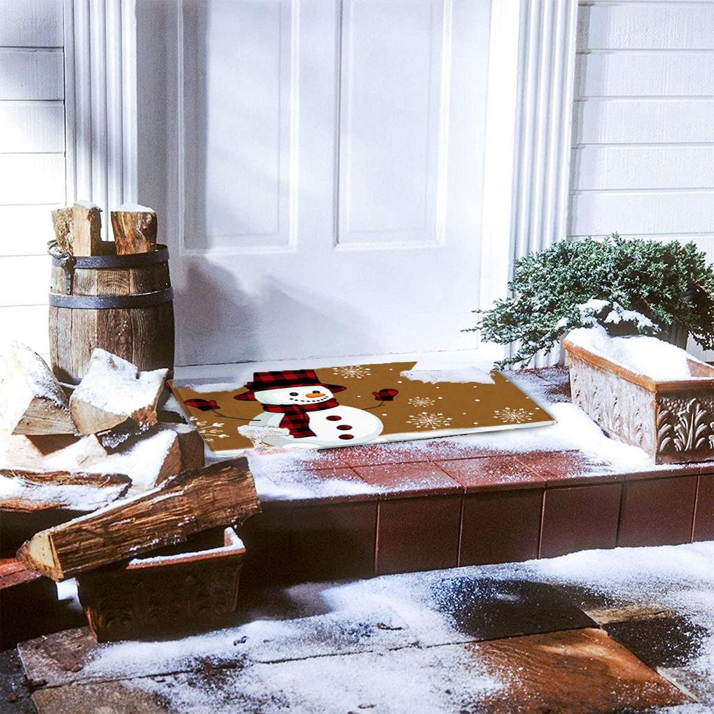 Christmas Festival Decoration Front Door Carpet Indoor Outdoor - Mat
