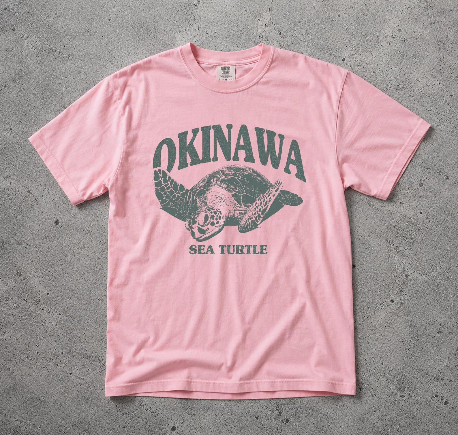 Vintage Okinawa Sea Turtle Graphic Tee, Retro Beach Vacation Shirt, Coastal Souvenir Top XL