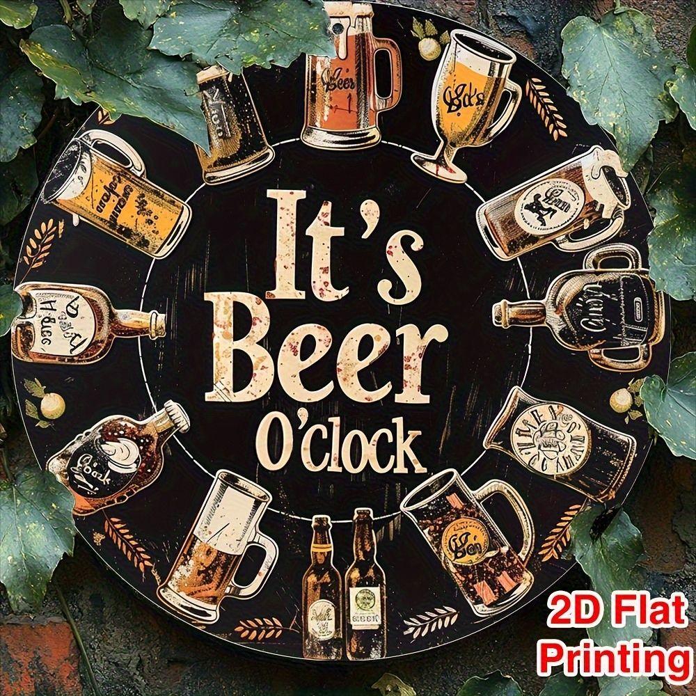 Segno in Latta Metallico Birra Decorazione Murale 20x30cm