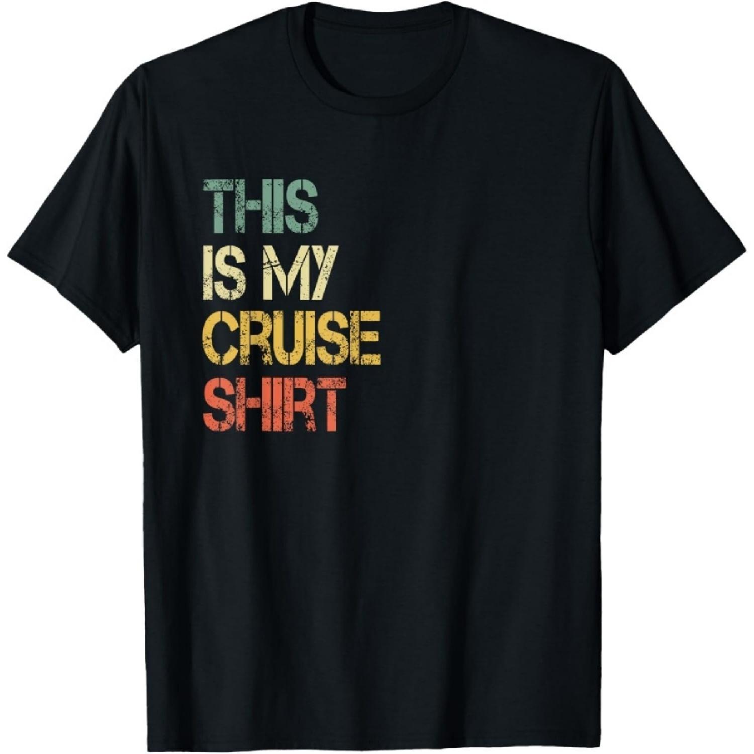 

This is My Cruise Shirt Funny Love Cruising Vacation Trip T-Shirt1 XXXXXL чорний