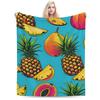 Tropical Fruit Pattern Personalized Comfortable Party An UltraSoft Micro Fleece Blanket