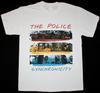 Vintage The Police Hudba 80. léta Koncert Bavlna Bílá S-4XL Pánské Dámské Tričko