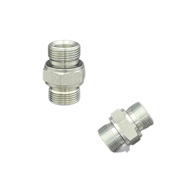 1B-2WD Hydraulic Hose Connector, Male G Thread, Includes Rubber Gasket & ED Ring Seal.