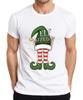 Elf Sized Im Not Short Funny Christmas Elves Striped Green Unisexs Tshirt
