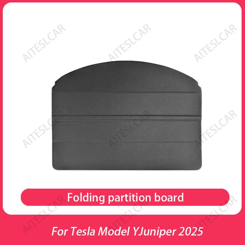 Trunk Cargo Cover For Tesla Model Y Juniper 2025 Curtain Rear Luggage Carrier Retractable Partition Baffle Plate Extra Storage