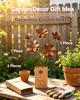 1/3pcs Rusty Metal Flower Garden Decorative Ground Stakes, Suitable for Courtyard Gardens and Flowerpot Decorations