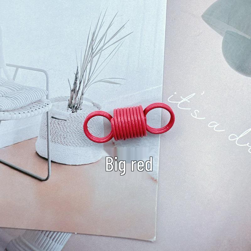 Colorful Enamel Spiral Stretch Spring Buckle 8-Shape Double Circle Connector for DIY Jewelry Accessories