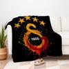 Galatasaray Istanbul Football Club Soccer Jersey T-ShirtBlanket Flannel Throw Blanket for Sofa, Bed, Travel, Camping, Office, Couch, Chair,