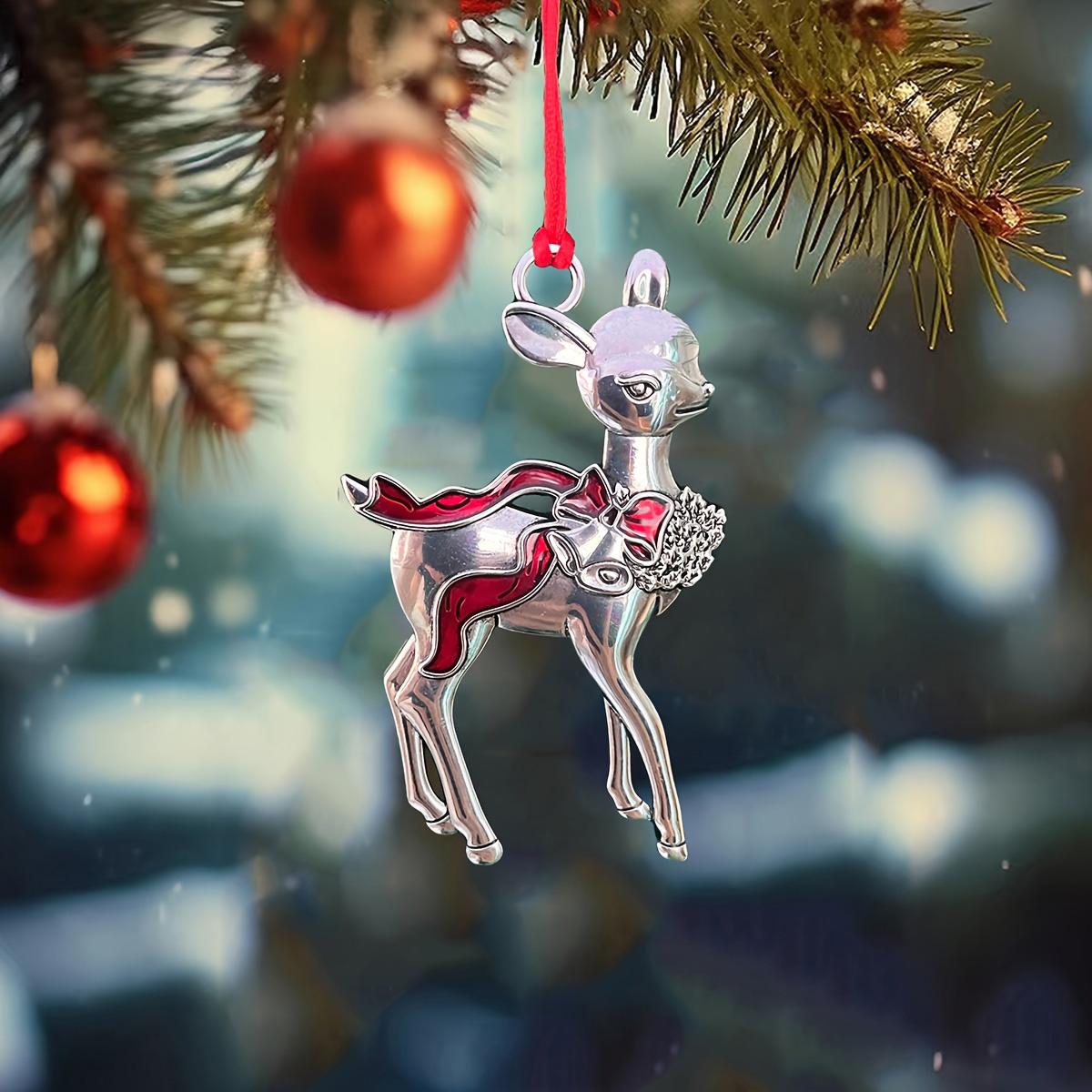 

1 шт. Сплав Рождественский грузовик Орнамент, Подвеска для украшения рождественской сцены, Аксессуары для украшения рождественской елки, Рождественские праздничные украшения, См