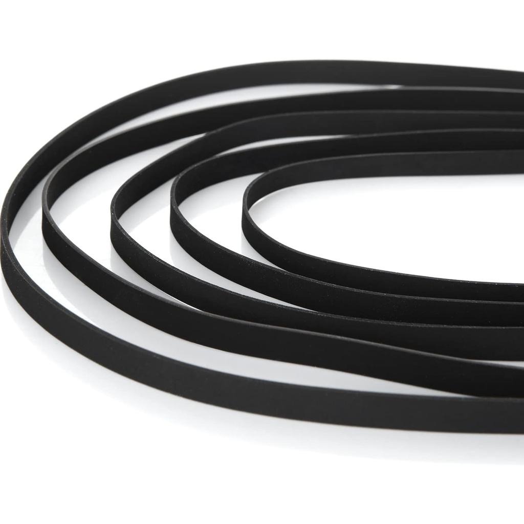 Satz von 10 Gummi-Plattenspielerriemen Recorder Wartungsset Gummi-Ersatzriemen Schallplattenspieler Antriebsriemen