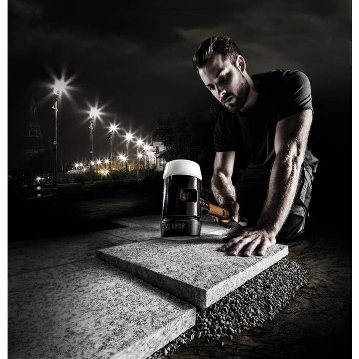 Maillet En Caoutchouc/plastique HALDER Simplex 60mm - Pour Pavage, Construction, Jardinage Et Menuiserie