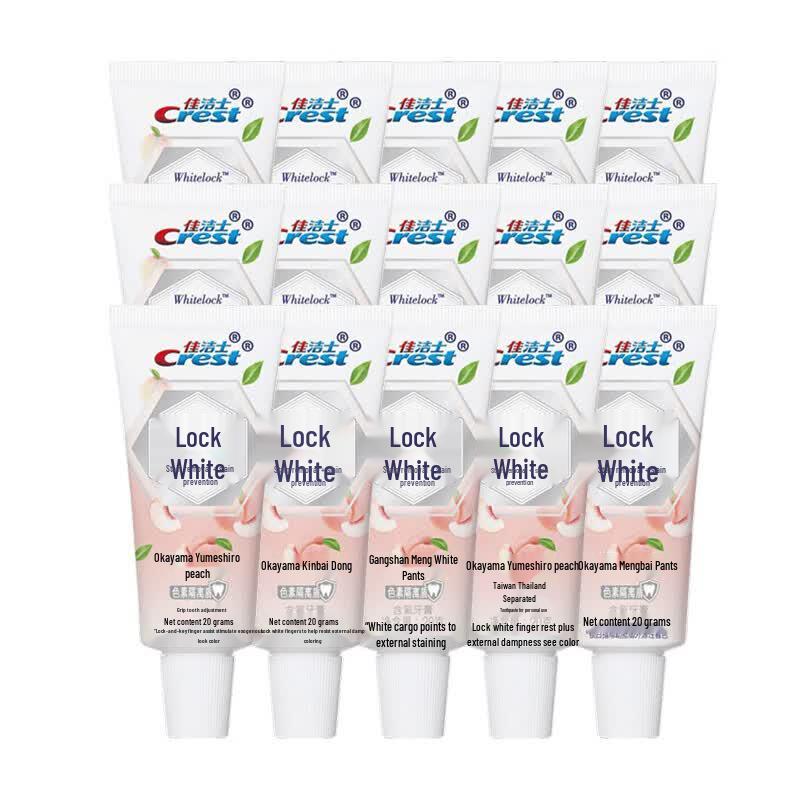 Crest Dual Whitening Toothpaste with Okayama Peach