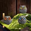 Owl Coffee Capsule Holder Stand 3pcs Resin Desktop Decor
