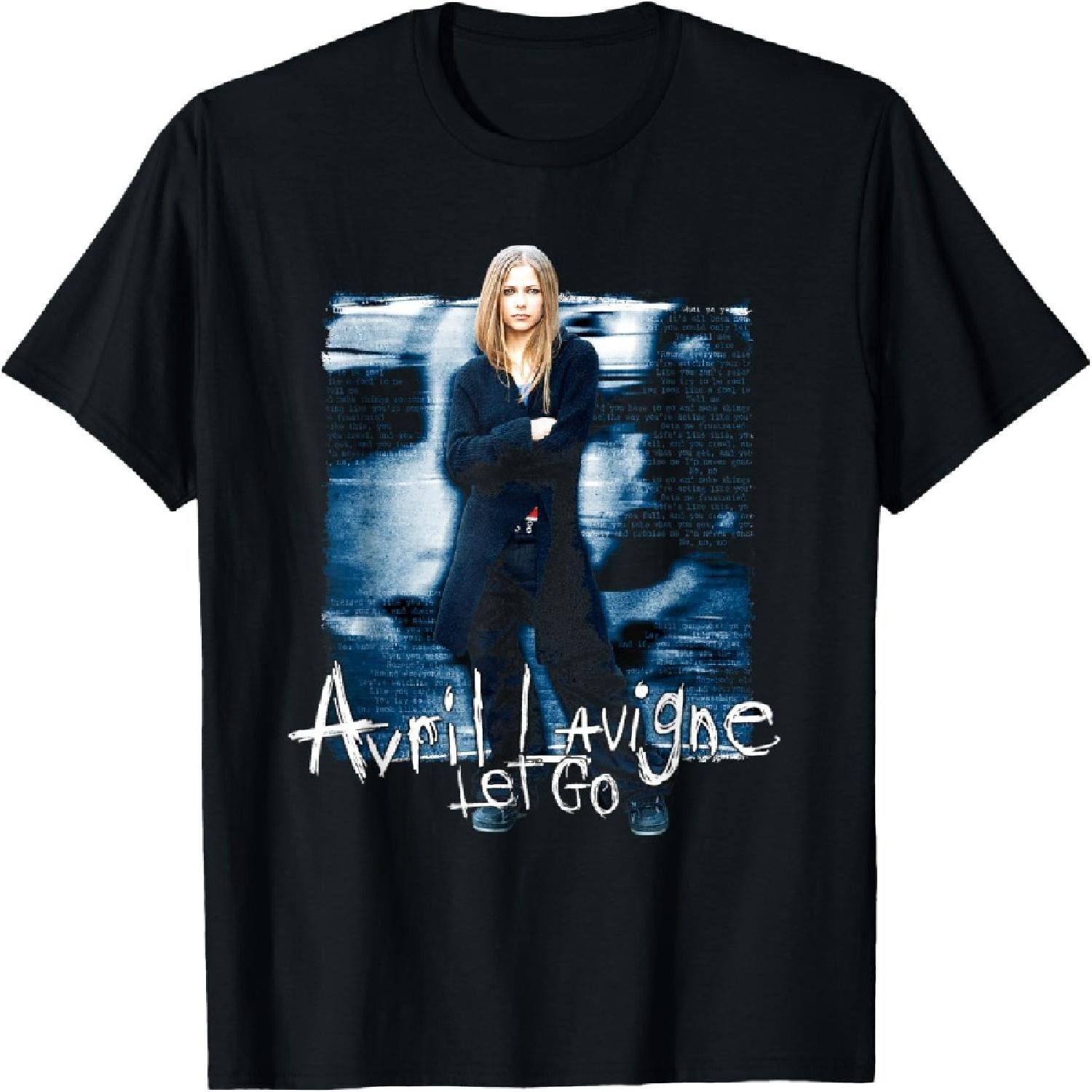 

Avril Lavigne Official Let Go T-Shirt - Black, Unisex-Adults, Small, Short Sleeve, Classic Fit, Cotton, Polyester XXXXXL