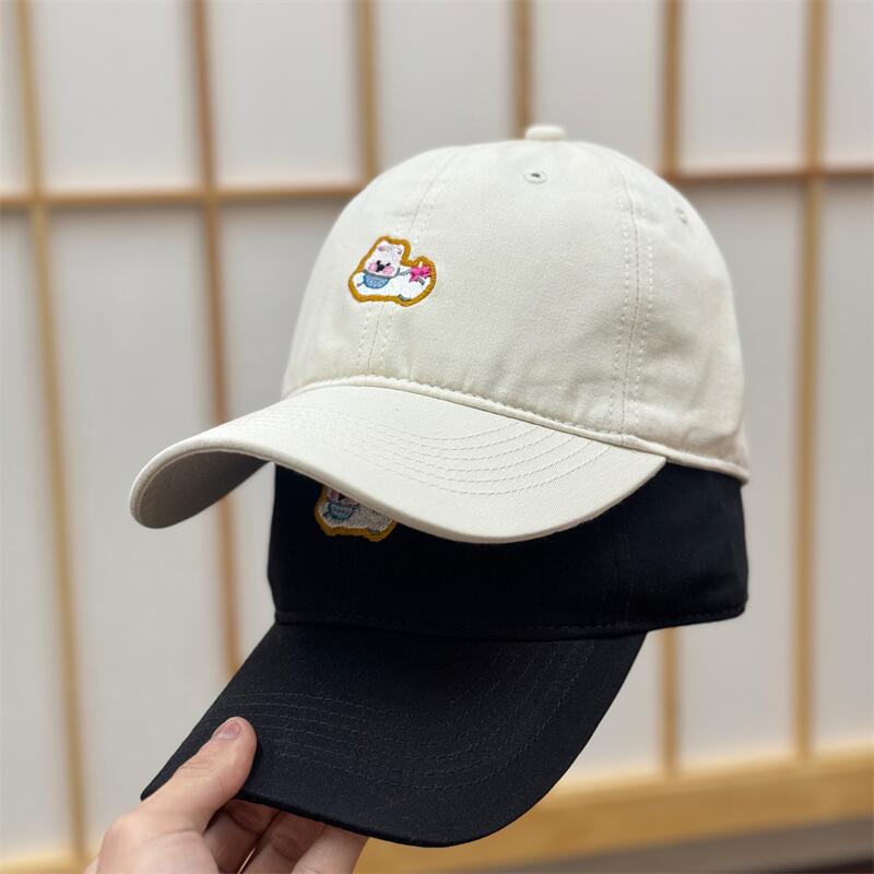 Spring And Summer Retro Japanese Cartoon Cartoon Puppy Cap Sun Protection Sunshade Face Small Baseball Cap Female