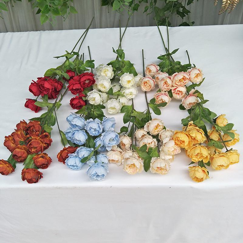 Artificial Peony Flowers Stems For Wedding Party Home Hotel Photography Props