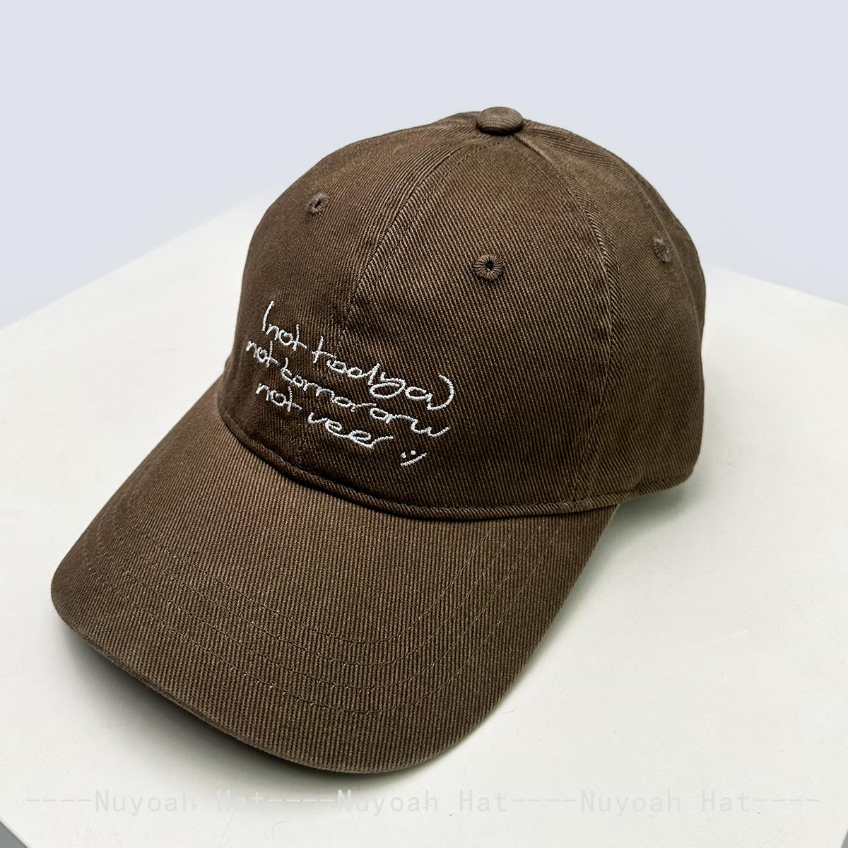 

New Men Women Korean Simple Embroidered Letters Baseball Hats Sunshade Personal Versatile Retro Peaked Caps Fashion Travel Ins 52-60cm