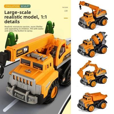 4 Styles Engineering Transport Vehicle Toys Drop Resistant Crane Truck Model  for Boys
