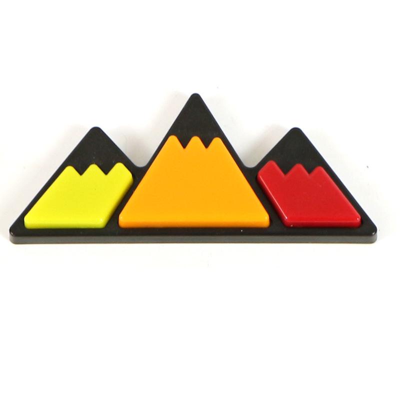 Tricolor Metal Grille Badge for Tacoma & 4Runner Car Modifications