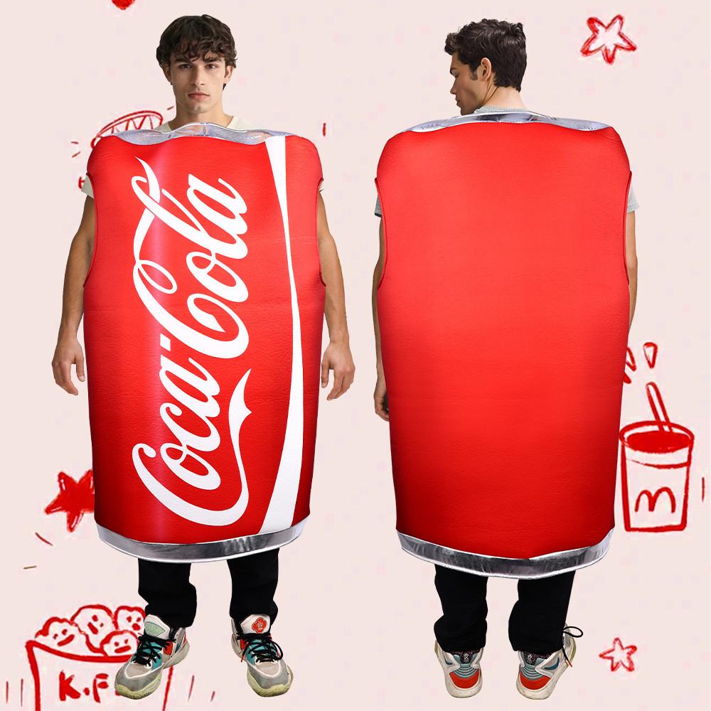 Inflatable Adult Cocacola Suit Cosplay Fancy Dress Costume Party Gift Halloween